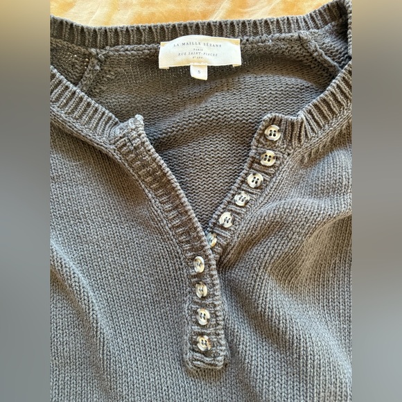 Sézane Leontine Jumper (S) in Khaki - Picture 3 of 8